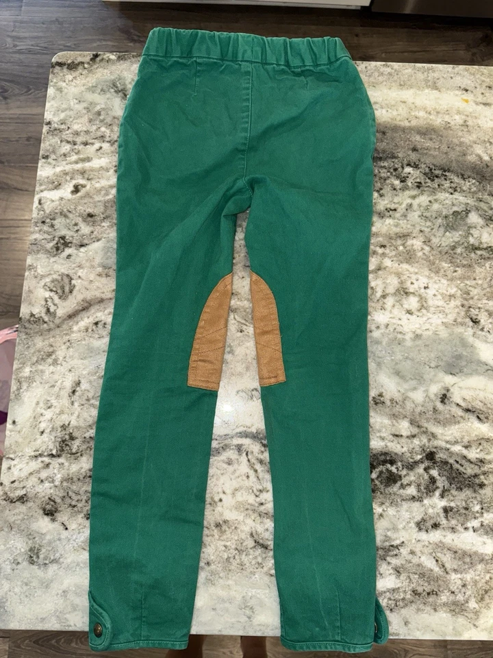Ralph Lauren Polo Denim Verde Pantalones Ecuestres Talla 6X Niños Jóvenes Foto 4 de 4