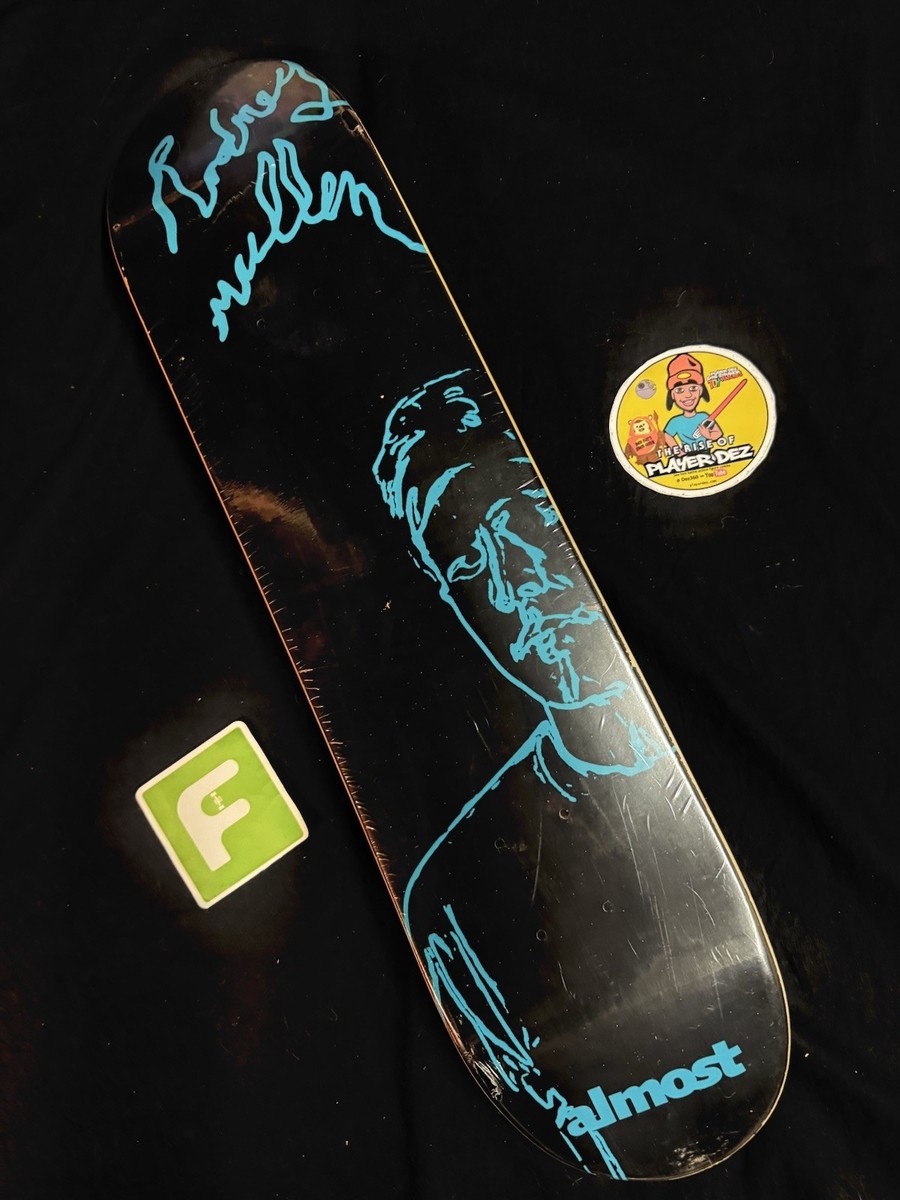RARE Rodney Mullen Almost Scribble Portrait Skateboard Deck Pro RARE Rodney Mullen Almost Scribble Portrait Skateboard Deck Pro