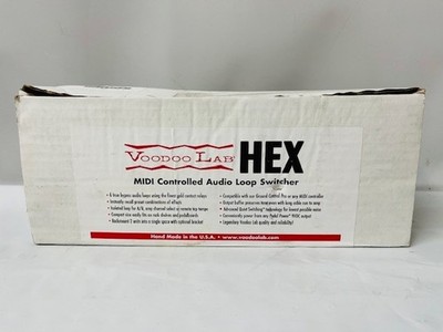 Voodoo Lab HEX True Bypass 6-Loop Audio Switcher- NEW IN BOX