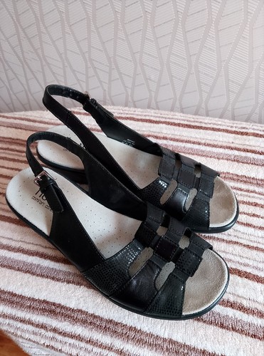 Black Hotter Sandals Size 4 1/2, Good Condition