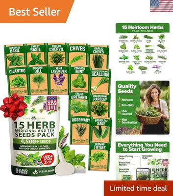 #ad #ad Complete Herb Garden Kit 15 Heirloom Seeds for Home amp; Hydroponic Growth $24.69