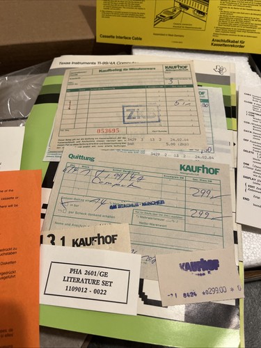 Texas Instruments ti-99/4a / Handbuch / OVP Vintage Kaum in Gebrauch - Afbeelding 23 van 24
