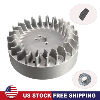 #ad Aluminum Flywheel 10krpm With #8 key And Flywheel Nut For Honda gx200 $25.27