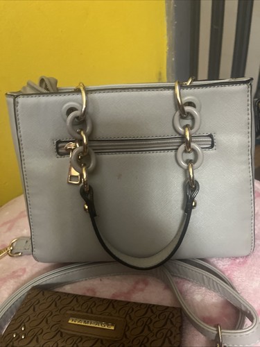 Small Gray purse and Rampage Wallet , Removable Strap. - Picture 4 of 8