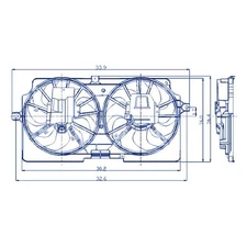 Radiator Cooling Dual Fan Shroud Assembly For Chevy Venture 1999-2000 22136414