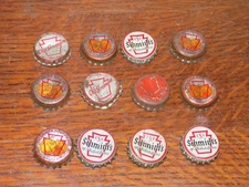 12 Vintage Schmidt’s Bottle Cap