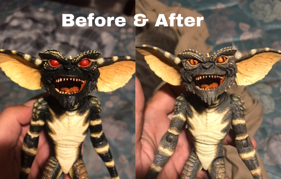 NECA Ultimate Gremlin “Ultra Realista” Personalizado Pintado En Caja Original Foto 2 de 4