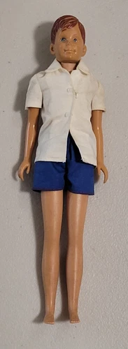 Vintage 1960'S MATTEL (Barbie) RICKY DOLL Straight Legs (FAIR CONDITION) #C1245
