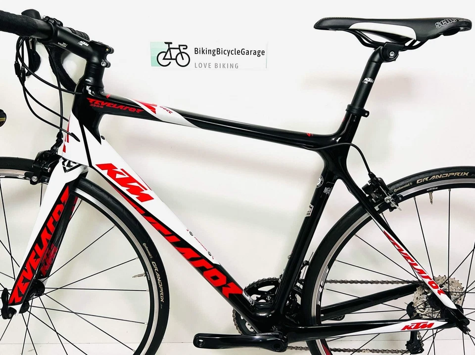 Bicicleta de carretera KTM Revelator 3300, 11 velocidades Shimano 105, fibra de carbono, 2017, 55 cm Foto 3 de 4