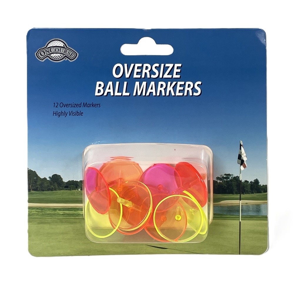 Пластиковые шариковые маркеры OnCourse большого размера - 12 упаковок