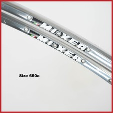 NOS NISI MIXER CLINCHER RIMS 28" 650c 36H VINTAGE ROAD BIKE BICYCLE SILVER OLD