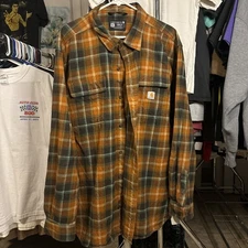 Carhartt Hubbard Sherpa Lined Flannel Shirt Jac