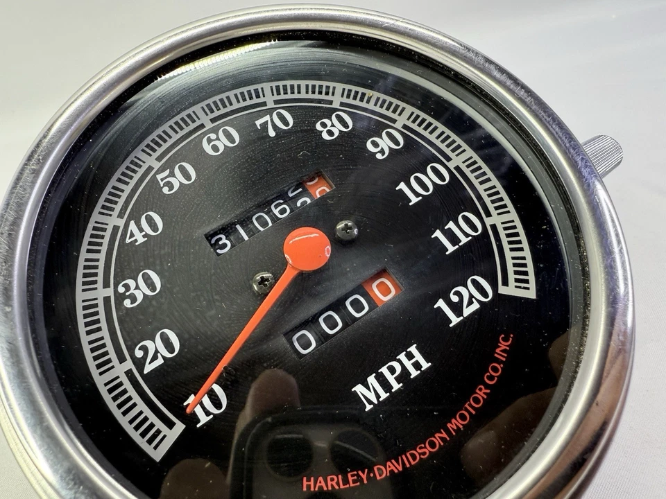 1984-1996 Harley Davidson Softail OEM MECHANICAL SPEEDOMETER FL / FX In Km/h - Image 2 of 4