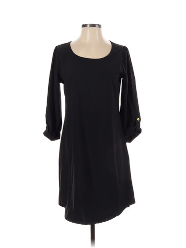 White Plum Women Black Casual Dress S