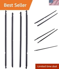 4 Black Window Molding Strips for Mazda 6 (2004-2012) - Durable & Effective