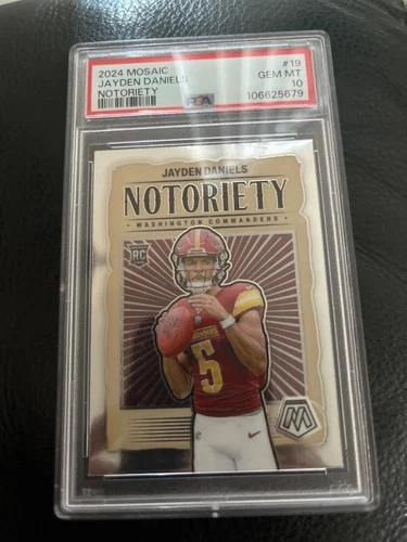 2024 Panini Mosaic - Notoriety Jayden Daniels #19 (RC) PSA 10