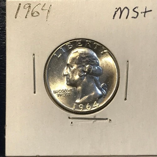 1964  Washington  Uncirculated Silver  Quarter  ~ Philadelphia ~  Very Nice !!!!