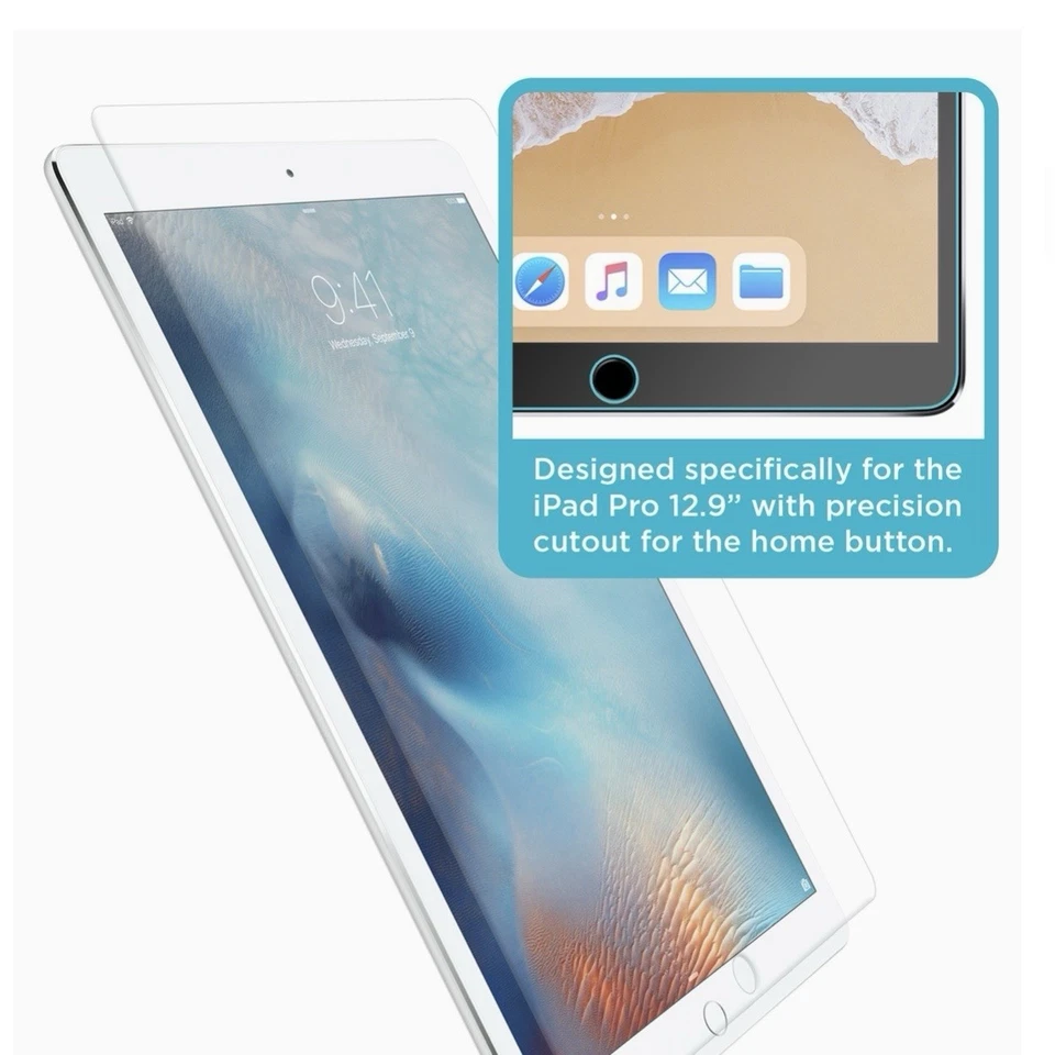 Tech Armor Ballistic Glass Screen Protector Apple iPad Pro 2017 12.9" N.I.B. - Image 4 of 4