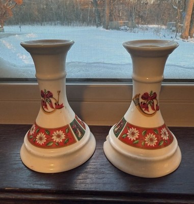 Kobe Charlton Hall Candle Stick Holders Set of Two - Christmas Candle Holder