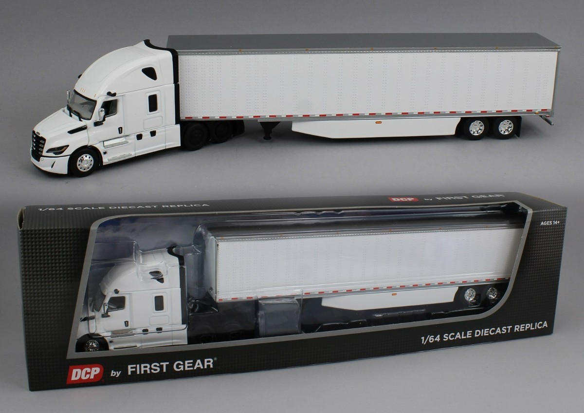 2025 DCP 1:64 WHITE Freightliner Cascadia 5th GEN Sleeper SEMI w