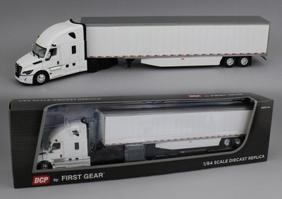2025 DCP 1:64 WHITE Freightliner Cascadia 5th GEN Sleeper SEMI w