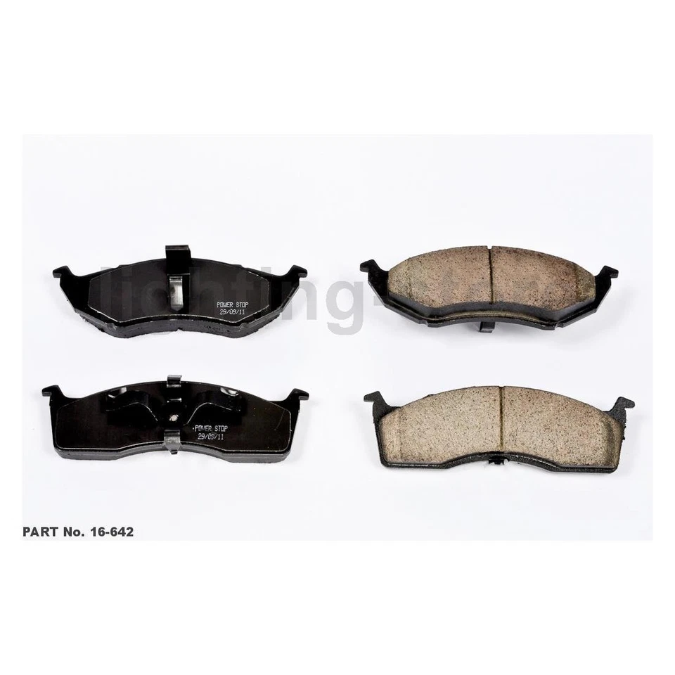 Front Rear Disc Brake Pad Set Disc Brake Rotor Fits Dodge 1995-1999 Neon 6 pcs - Image 2 of 4