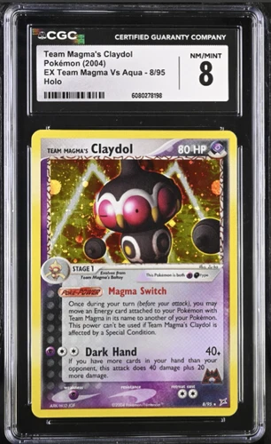 Pokémon Team Magma's Claydol 2004 EX Team Magma Vs Aqua #8/95 Holo CGC 8