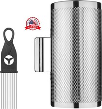 Stainless Steel Guiro 6"X12" Latin Percussion Instrument with Scraper