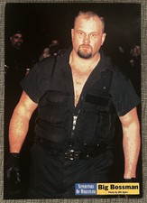 BIG BOSSMAN & PAUL WIGHT big show double-sided Wrestling Magazine page Pinup WWF