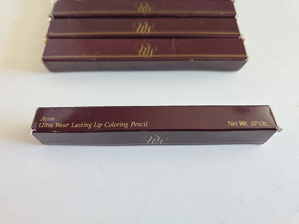 VTG Avon Lip Coloring Pencil Makeup Lot Of 9 Ultra Wear Long Lasting .07 Oz - Image 3 of 4