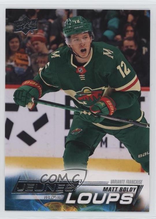 2022-23 Upper Deck Series 1 Young Guns French Matt Boldy #201 Rookie RC