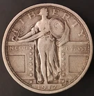 1917 STANDING LIBERTY QUARTER | TYPE 1 |FROM AN OLD COLLECTION-LOT CC-552