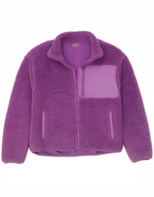 Zara Mädchen Fleecejacke 13-14 Jahre Lila AR30