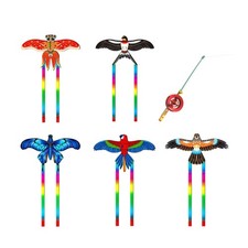 Dynamic Kites for Kids Adult Fishing Rod Dynamic Wing Swallow Kites Long Tail