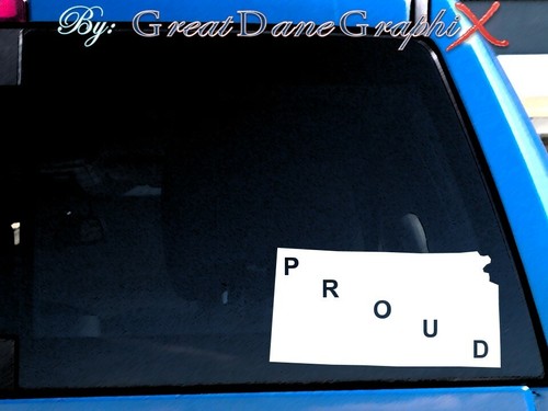 Kansas Home, Heart, Native, Roots, Proud, State - Vinyl Decal Sticker - Picture 8 of 9