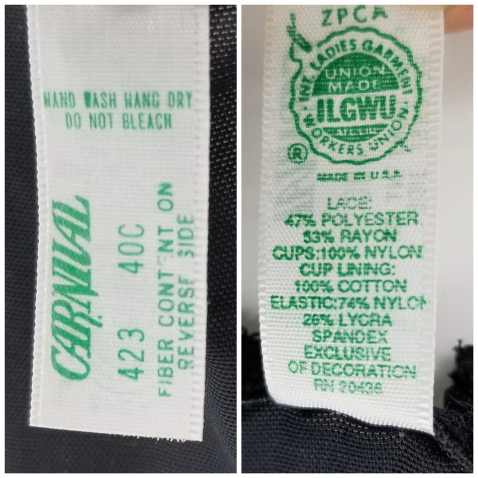 Sujetador corsé Bustier 40C Plus negro largo vintage carnaval mujer Foto 2 de 4