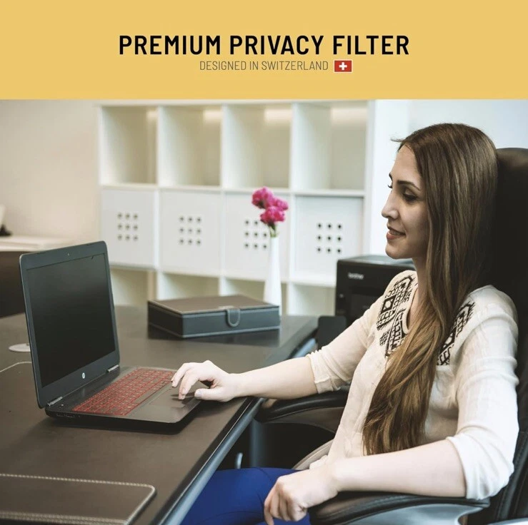 VistaProtect -Premium Privacy Filter Anti Blue Light Screen Protector for Laptop - Image 2 of 4