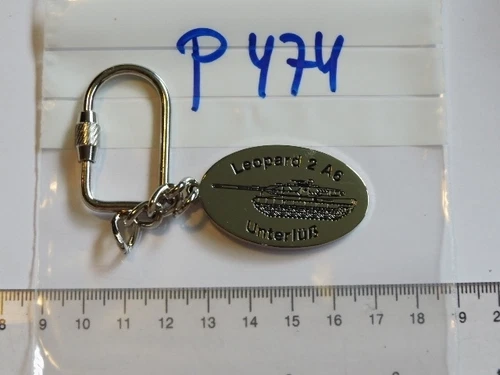 German Army Keychain Leopard 2 A6 Ridesharing Diploma Unterlüß 1 Piece (P474)