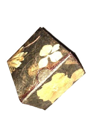Paper Mache Vintage Box Floral Petals, Friendship Tea Jewelry Keepsake