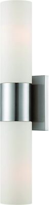 Lite Source LS16643 Gyala Wall Sconce, Polished Steel