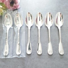 Christofle Vendome 6pcs Silverplate Flatware Tea Spoon Excellent
