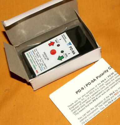 #ad #ad PD 9 Phase Detector Polarity Checker Self Test Auto Off Audio Speaker Testing $30.00