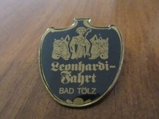 Alte Pin Brosche Bad Tölz Leonhardifahrt Wallfahrt Pferde Bayern 