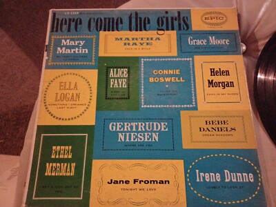 Mary Martin/Ella Logan/Alice Faye/Irene Dunne Etc Here Come The Girls Epic'55 EX