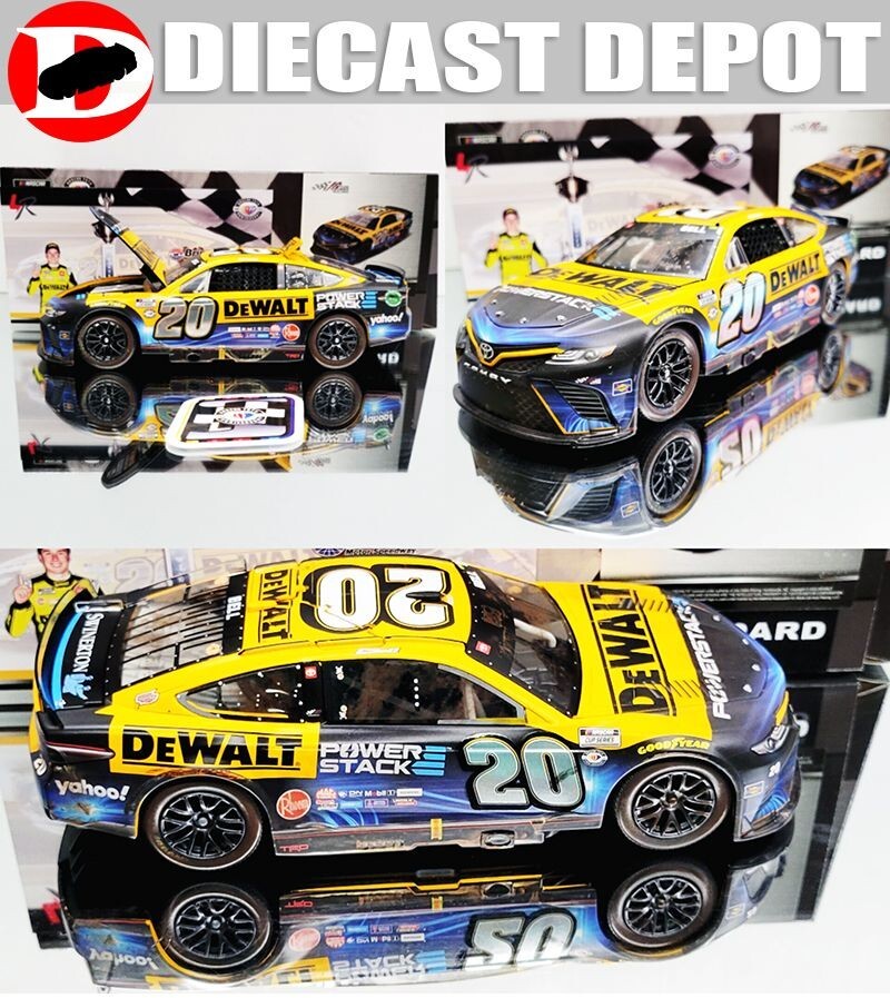 CHRISTOPHER BELL 2023 BRISTOL DIRT WIN RACED VERSION DEWALT 1/24