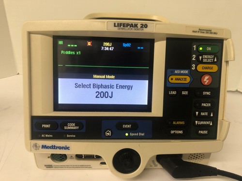 Physio Control Lifepak 20 Biphasic good battery - Picture 4 of 9