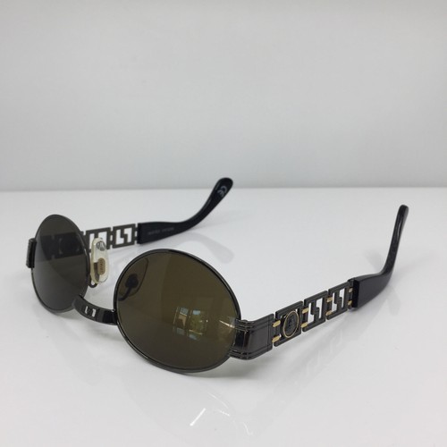 Rare Vintage Gianni Versace S43 Sunglasses M. S43 Col. 91M Gunmetal & Gold Italy - Picture 8 of 12