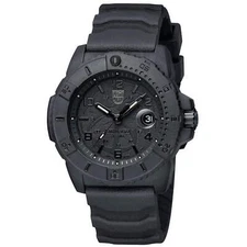 Luminox Men's Watch Navy SEAL Quartz Black Dial Silicone Strap XS.3601.BO.NSF