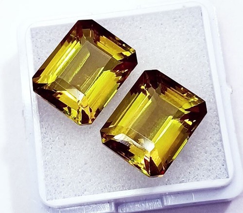 Color Change Alexandrite 18+ Ct Emerald Cut Loose Gemstone Certified Pair ~PL08 - Picture 5 of 7