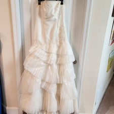 White by Vera Wang white wedding dress size 10 worn for my vow renwal.